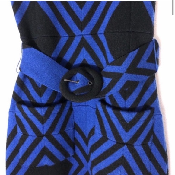 Alice & Olivia Belted Wool Mini Dress - Picture 4 of 5